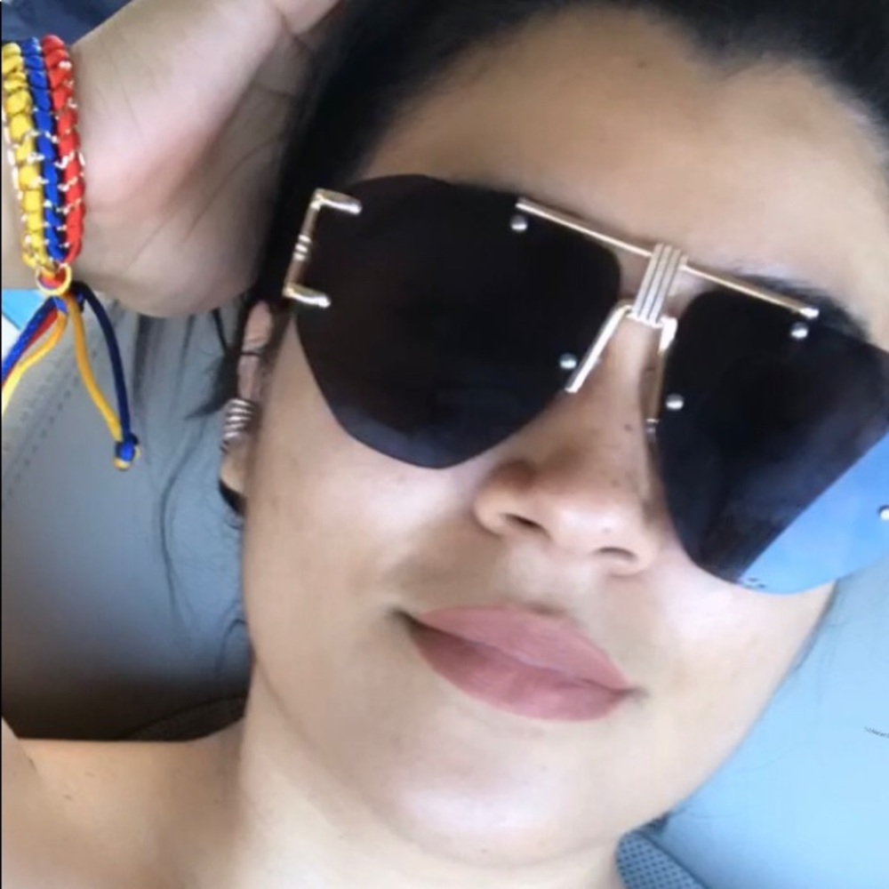👽 NEW Sunglasses Brand gold and black - Picture 2 of 6